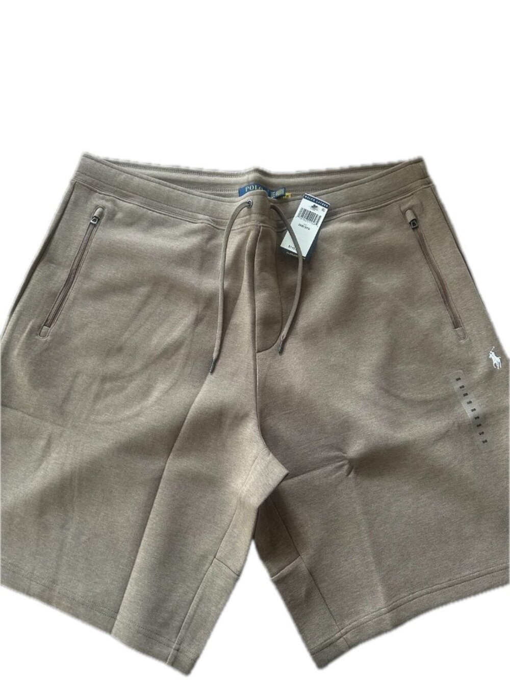 Polo Ralph Lauren Double Knit Track Shorts Mens Big & Tall Taupe Tan NWT